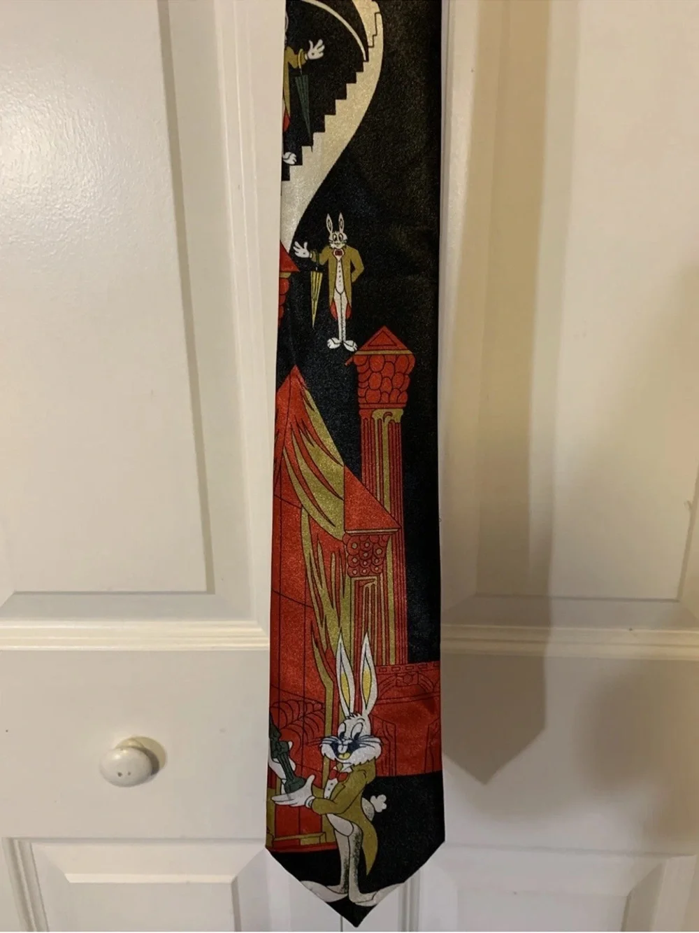 Looney Tunes Necktie Tie Bugs Bunny In Tux W/ Award‎ By Simon